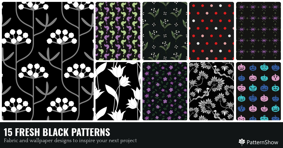 15 FRESH BLACK PATTERNS