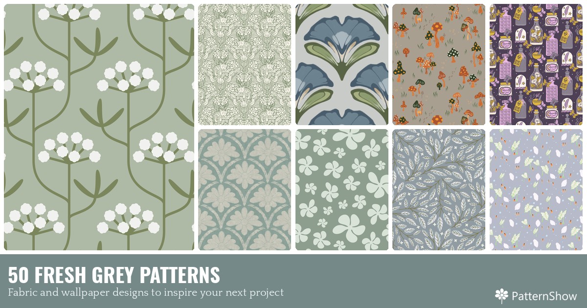 50 FRESH GREY PATTERNS
