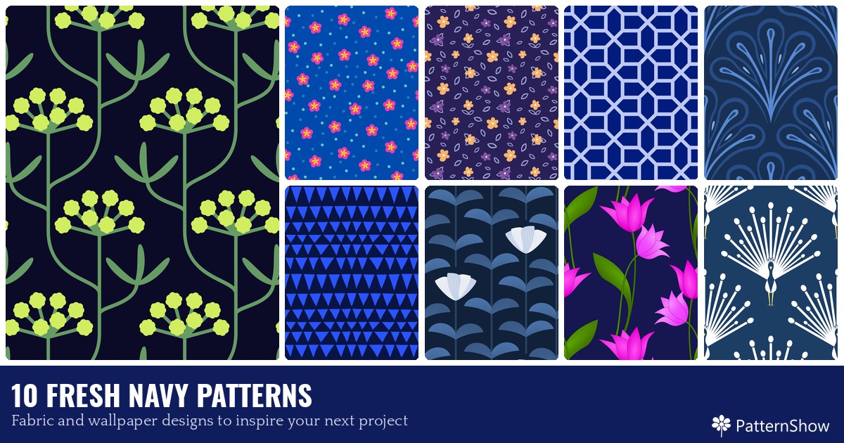 10 FRESH NAVY PATTERNS