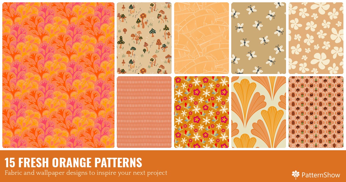 15 FRESH ORANGE PATTERNS
