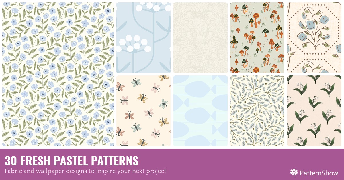 30 FRESH PASTEL PATTERNS