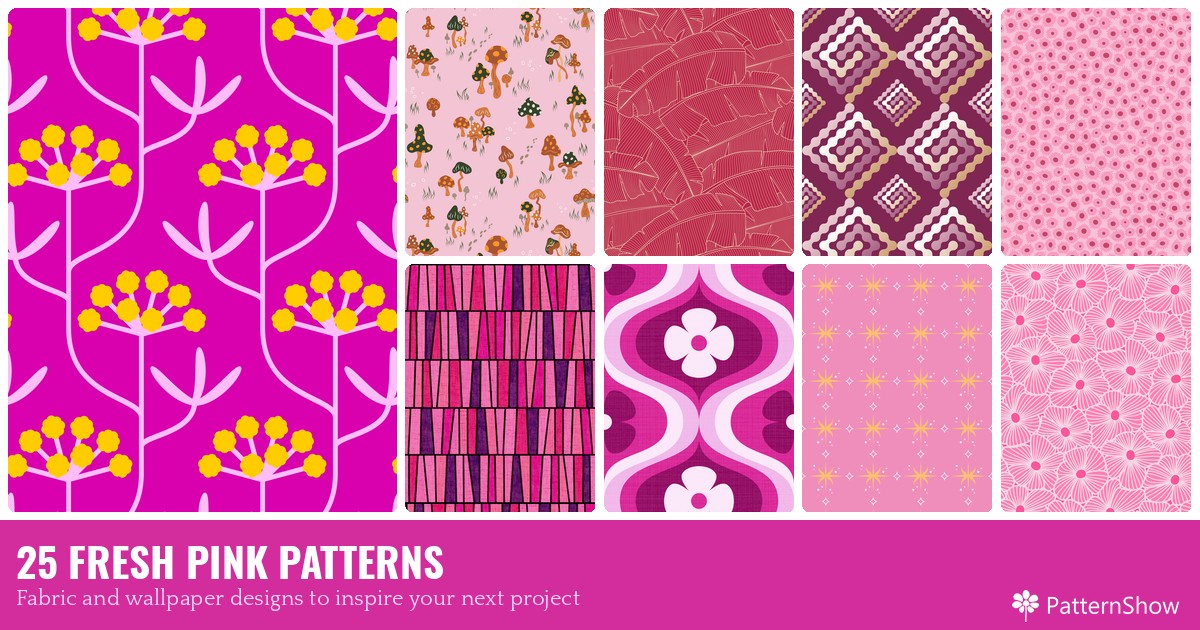 25 FRESH PINK PATTERNS