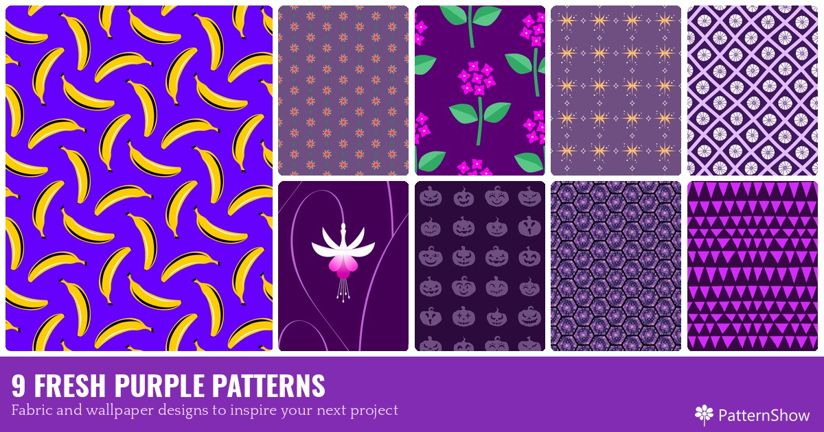 9 FRESH PURPLE PATTERNS