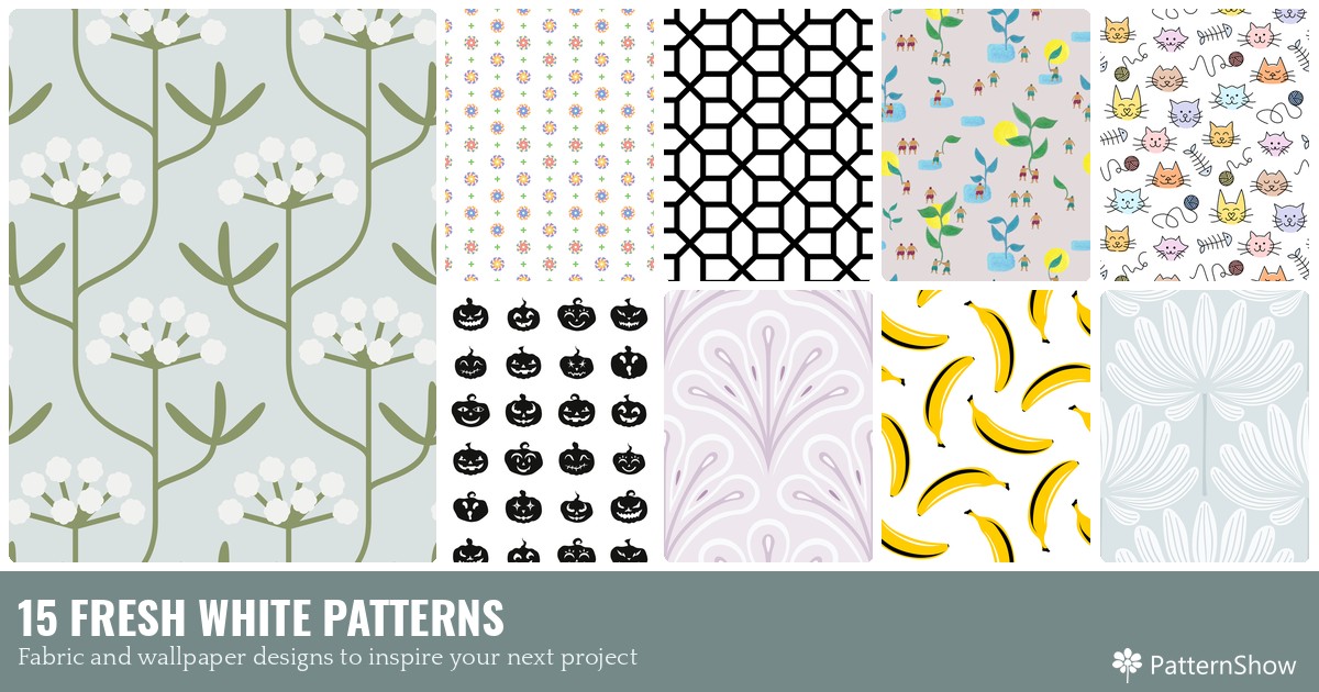 15 FRESH WHITE PATTERNS