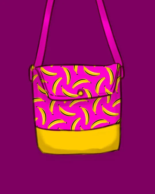 Pop Art Banana Bag