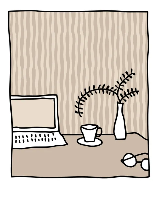 Wavy Stripes Home Office