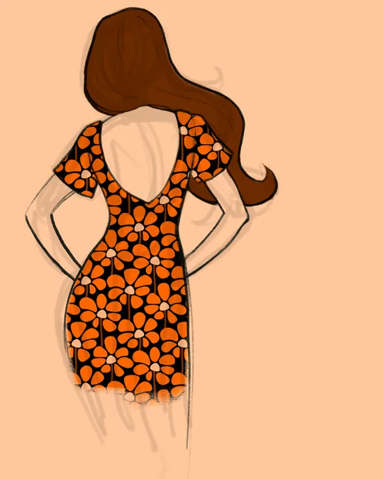 Halloween Daisies Dress