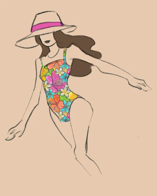 Neon Jungle Bloom Swimsuit