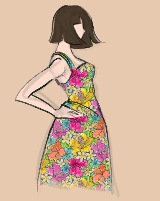Neon Jungle Bloom Summer Dress