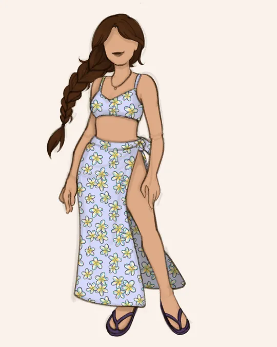 Funky Bloom Energy Sarong