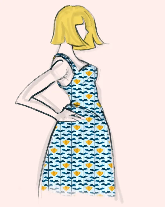 Summer California Poppies Dress