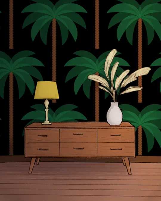 Arabian Nights Palm Trees Oasis Room