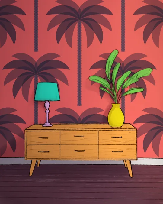Havana Palms Room Decor
