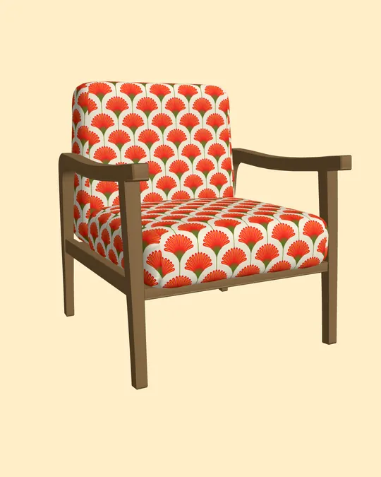 Art Deco Dazzling Daisies Armchair