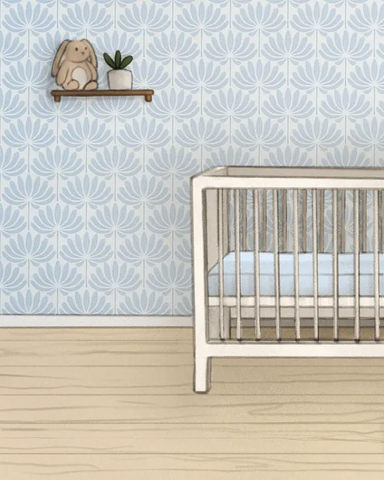Light Blue Baby Boy Nursery Room