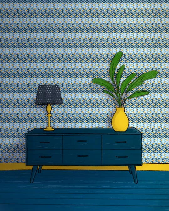 The Blue and Yellow Room