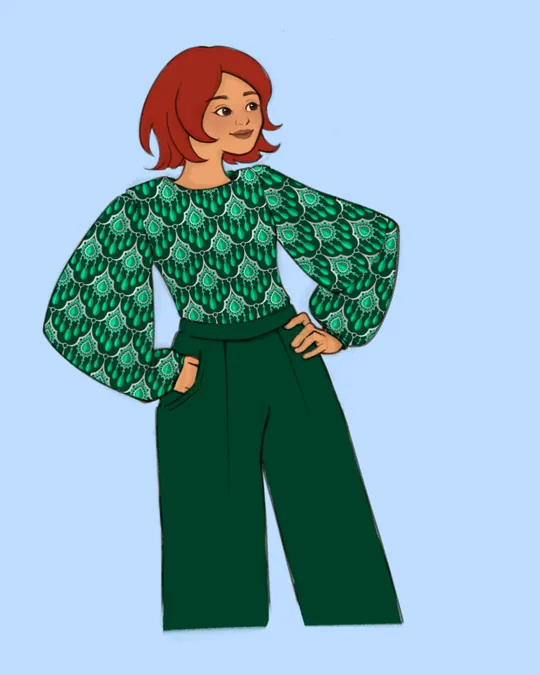 Emerald Green Jewel Top