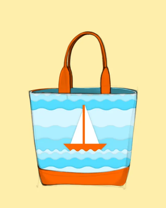 Sailboat Beach Bag