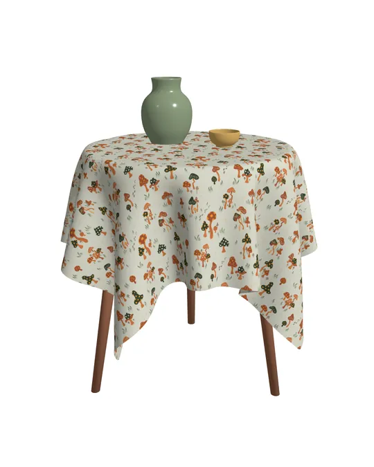 Mushroom Meadow Tablecloth