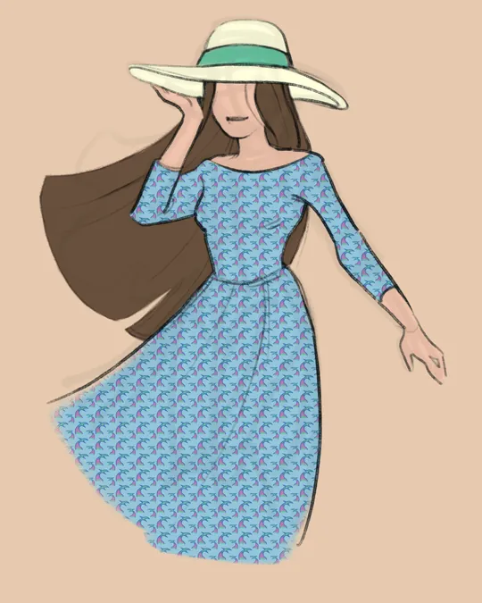 Crashing Waves - Island Winds & Waves Dress