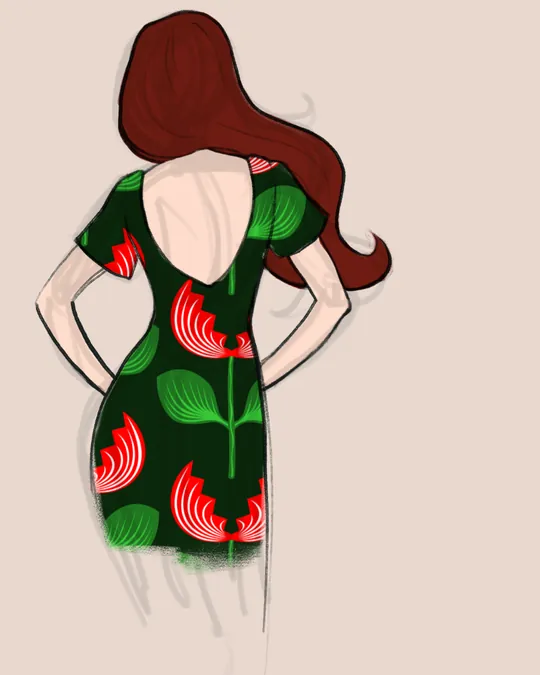 Carnivorous Flower Witch Cocktail Dress