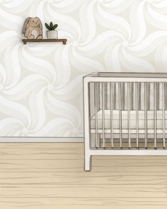 Celestial Nursery Room with Star Flowers