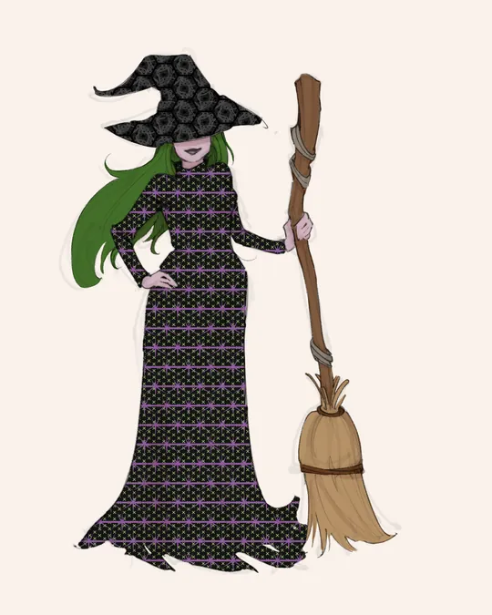 Hex Starry Malevolent Witch