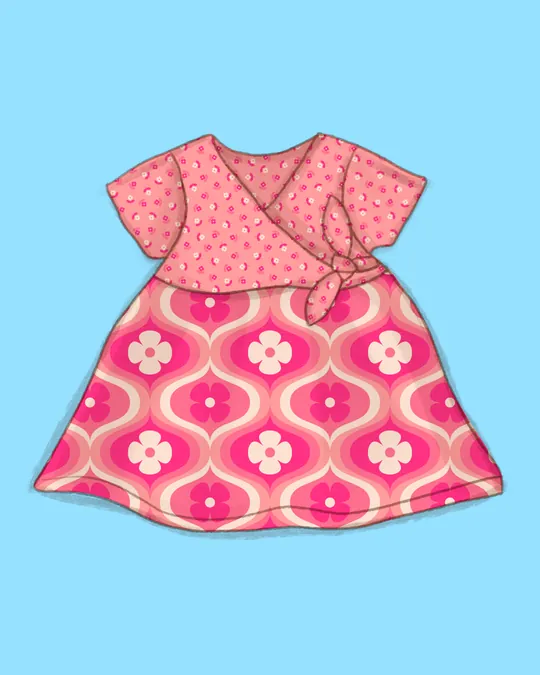 Retro Gondola Dress for Girls