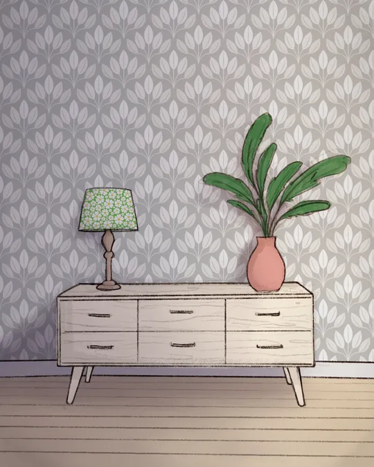 Subtle Cream Shades and Neutral Grey Interior