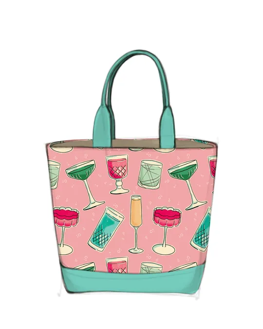 Mid Century Modern - Holiday Cocktails Bag