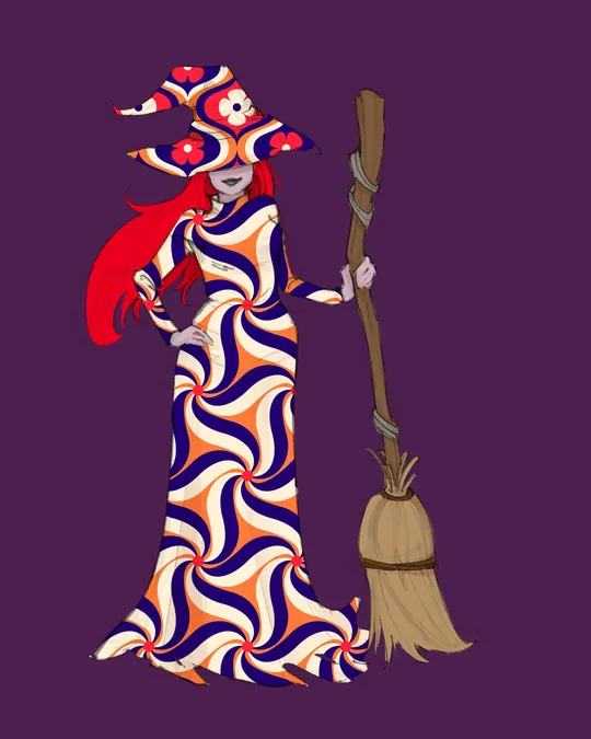 Retro Funky Witch