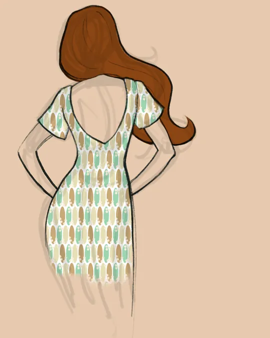 Pastel Petals Geometry Fabric