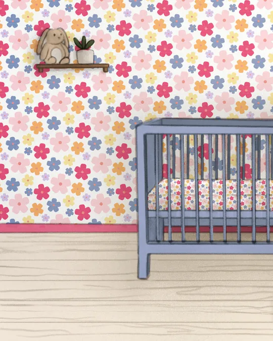 Happy Flowers Nursery Room