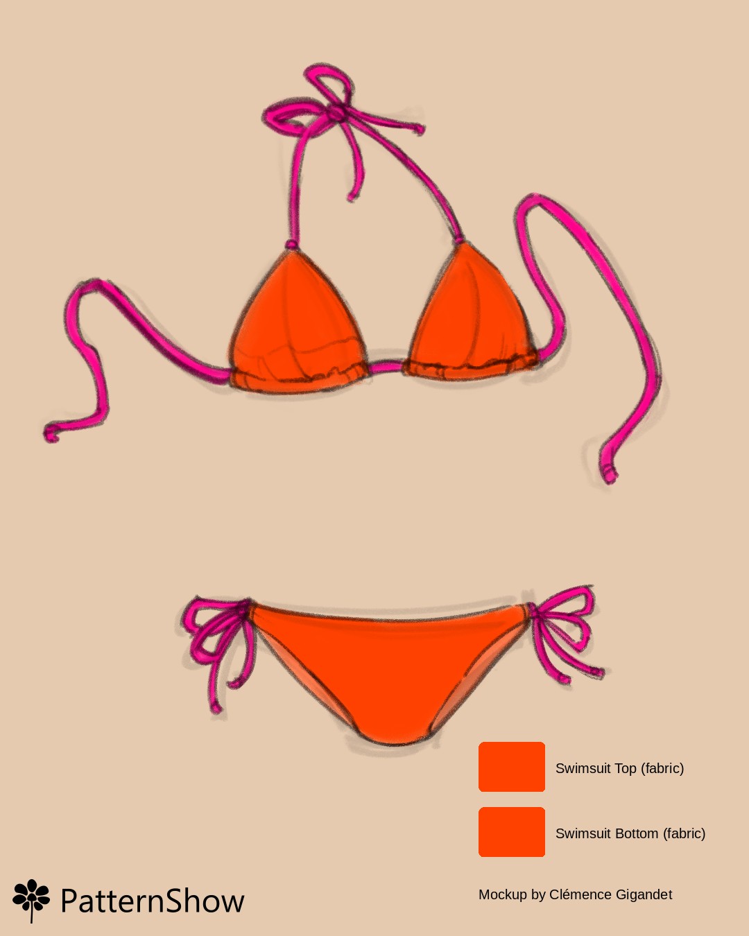 Tie Knot Bikini Swimsuit