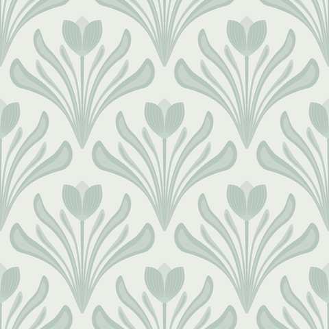 Muted Pastel Sage Green