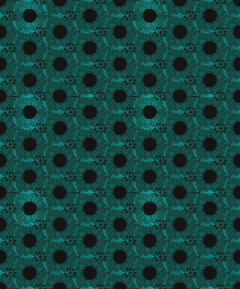Neon Teal and Black
