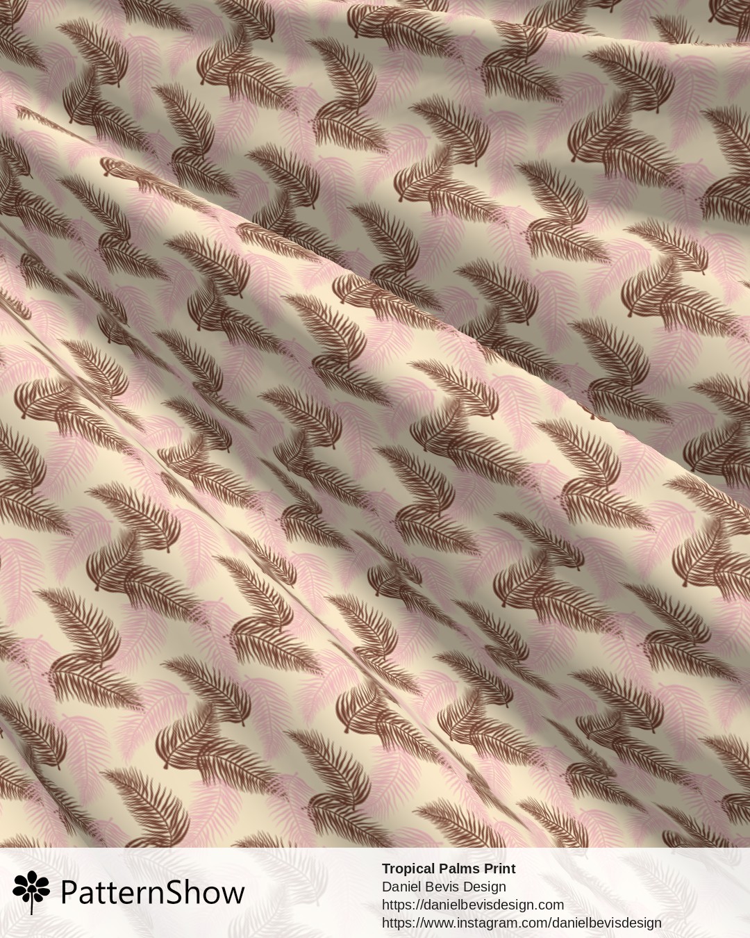 Tropical Palms Print - Neapolitan Ice Cream 