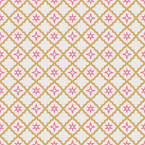 Blossom Pink, Gold and White