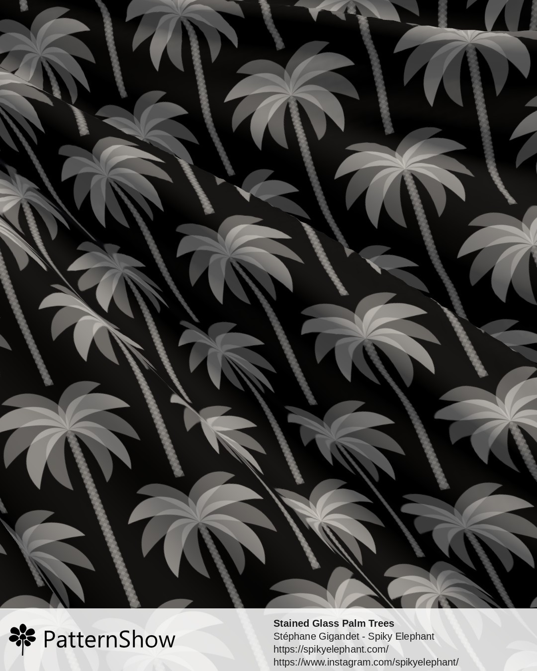 Stained Glass Palm Trees - stained-glass-palm-trees.white-on-black.3600x4500