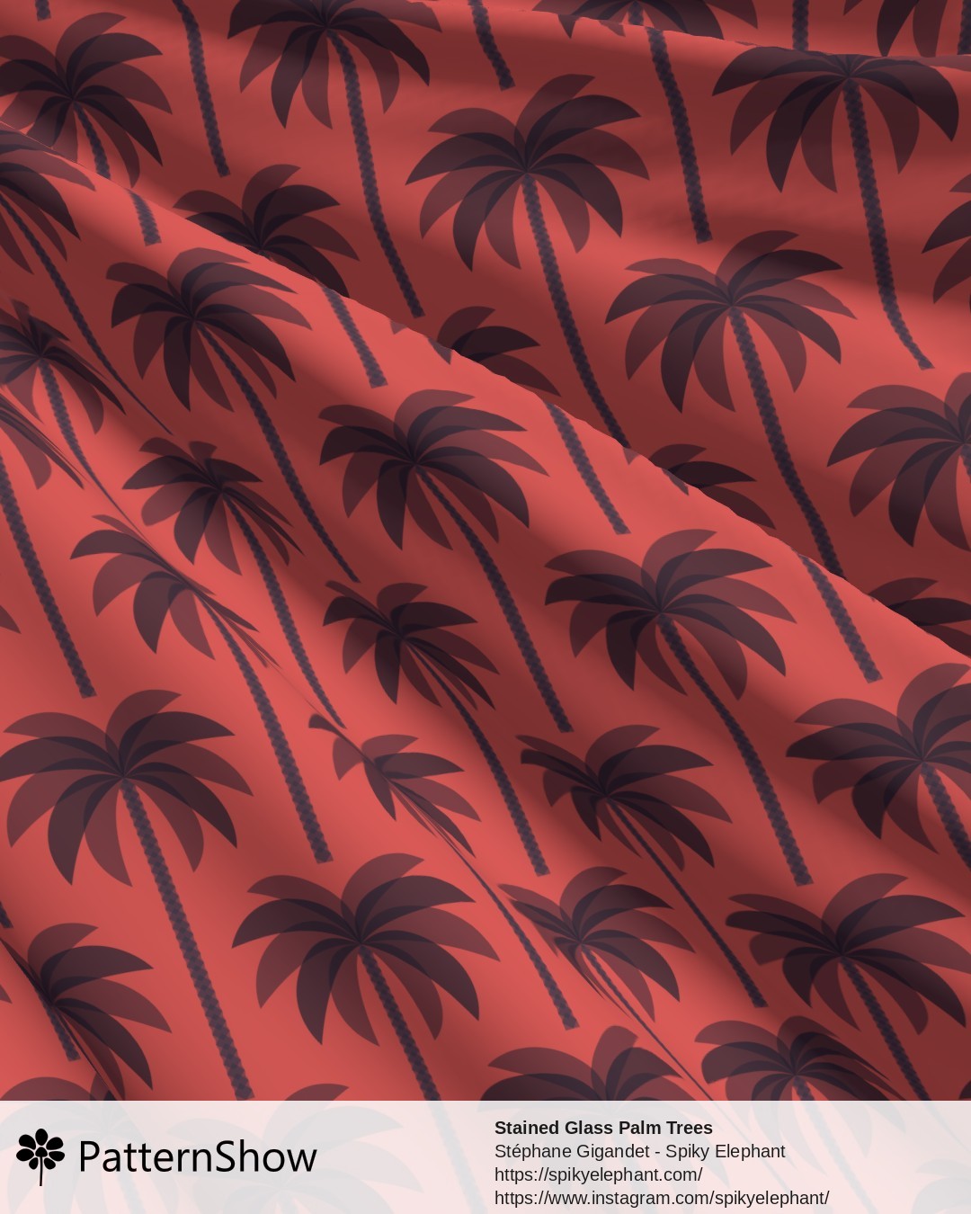 Stained Glass Palm Trees - stained-glass-palm-trees.havana-coral-deep-indigo.3600x4500