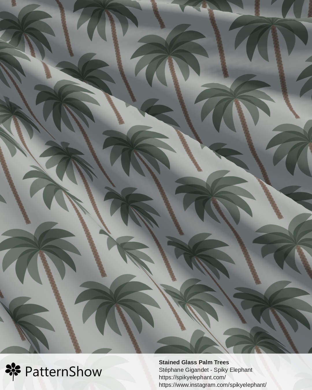 Stained Glass Palm Trees - stained-glass-palm-trees.french-riviera-sage-green-dusty-background.3600x4500