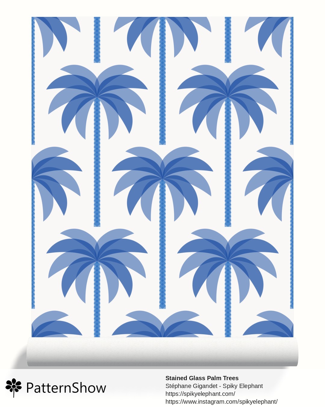 Stained Glass Palm Trees wallpaper - stained-glass-palm-trees.santorini.3600x4500