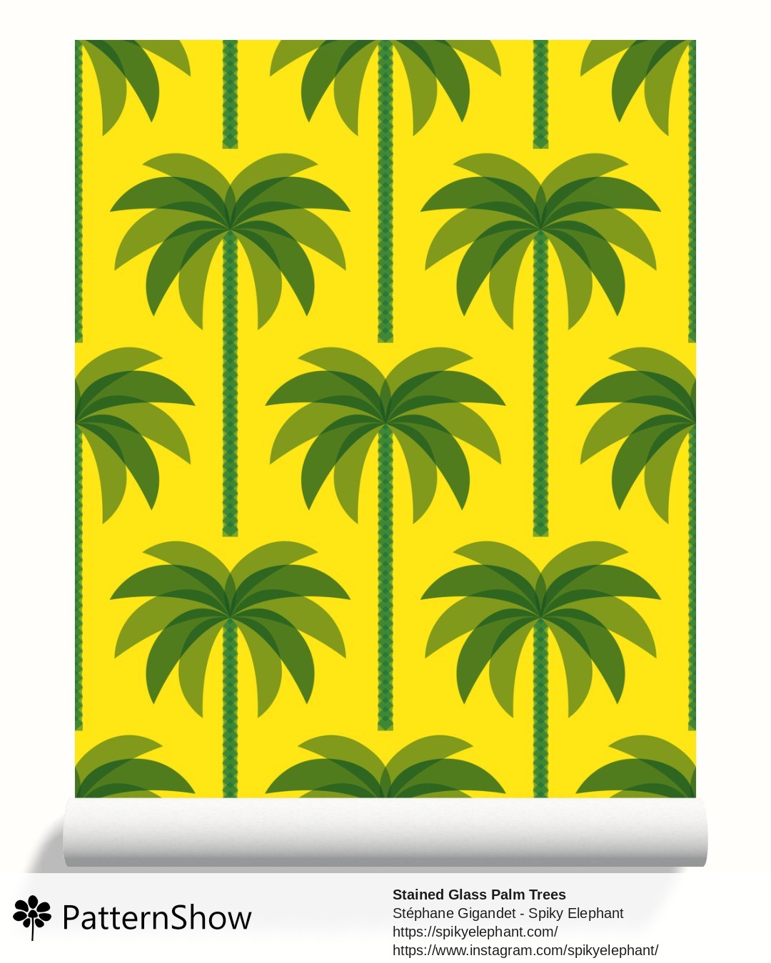 Stained Glass Palm Trees wallpaper - stained-glass-palm-trees.rio.3600x4500