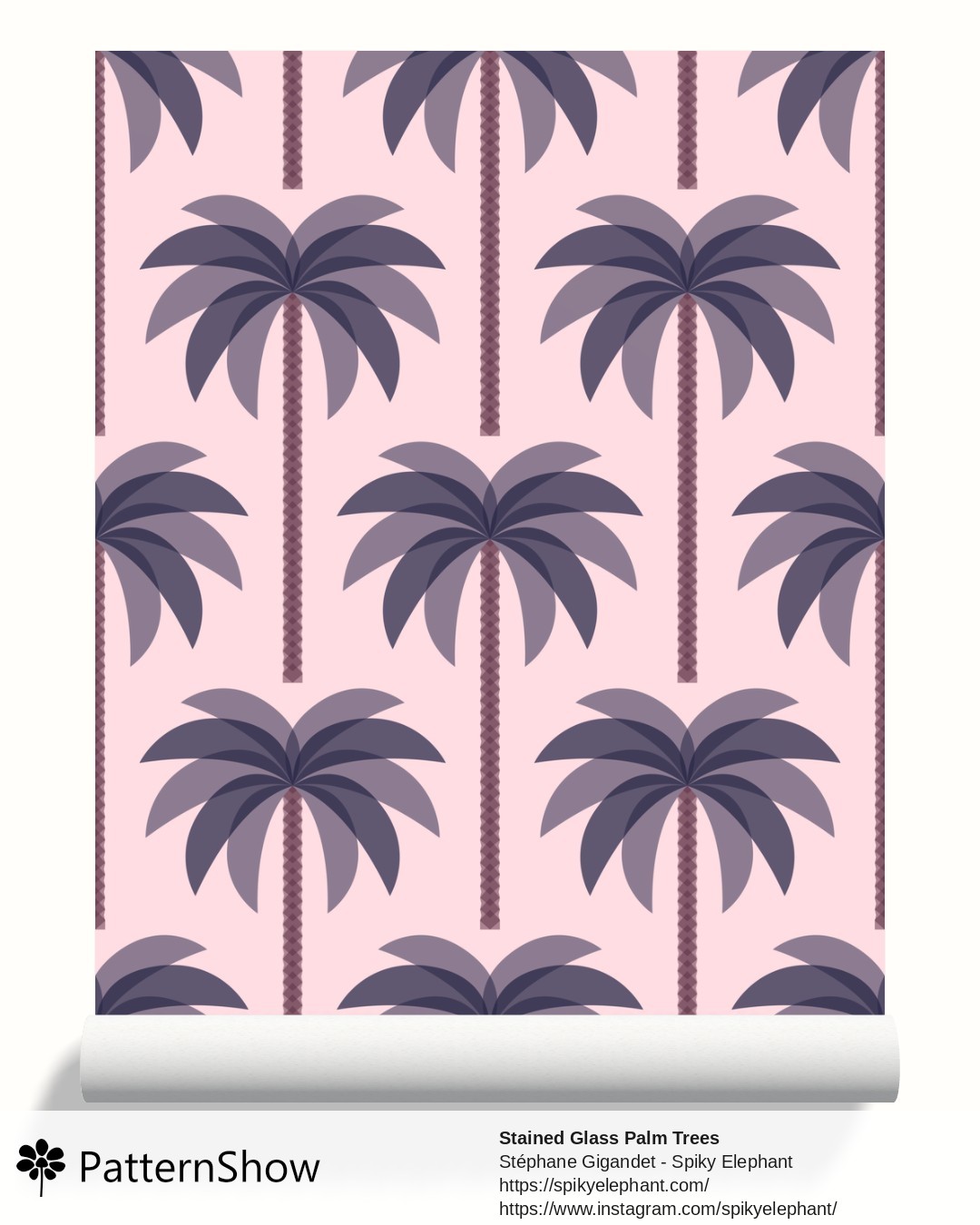 Stained Glass Palm Trees wallpaper - stained-glass-palm-trees.japan.3600x4500