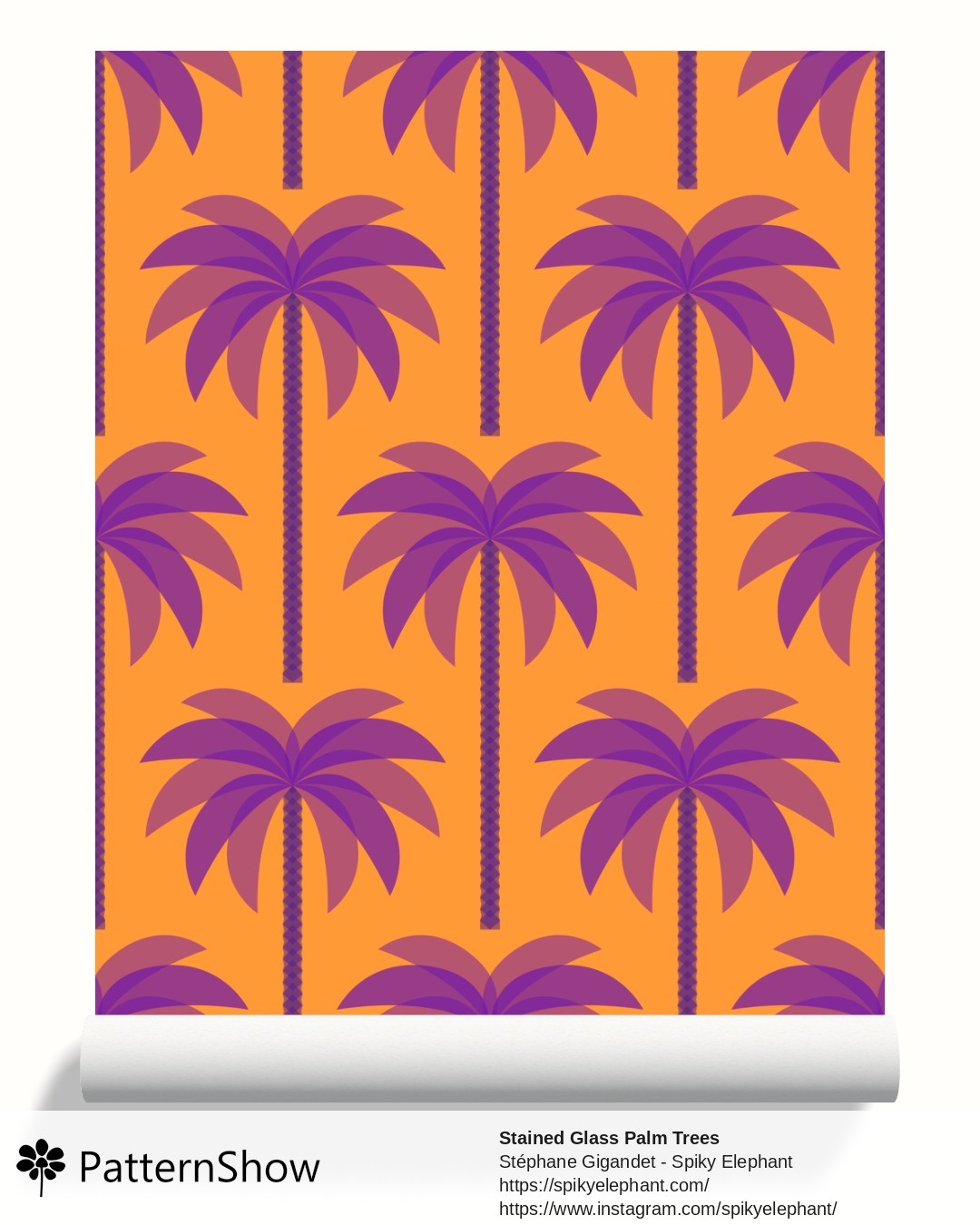 Stained Glass Palm Trees wallpaper - stained-glass-palm-trees.india.3600x4500