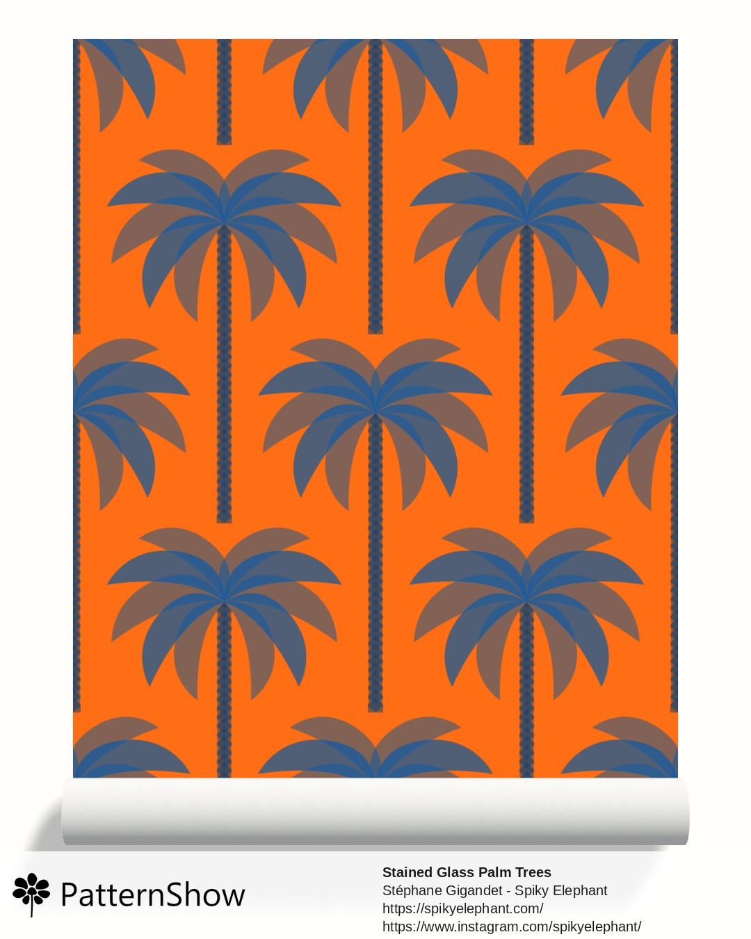 Stained Glass Palm Trees wallpaper - stained-glass-palm-trees.ibiza.3600x4500
