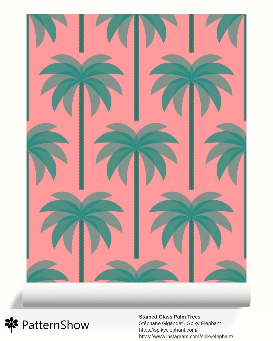 Stained Glass Palm Trees wallpaper - stained-glass-palm-trees.florida.3600x4500
