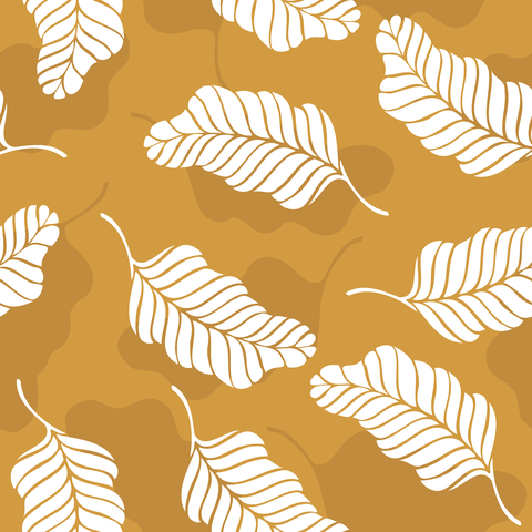 Mustard Yellow and White