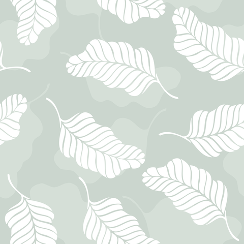 Soft Sage Green and White