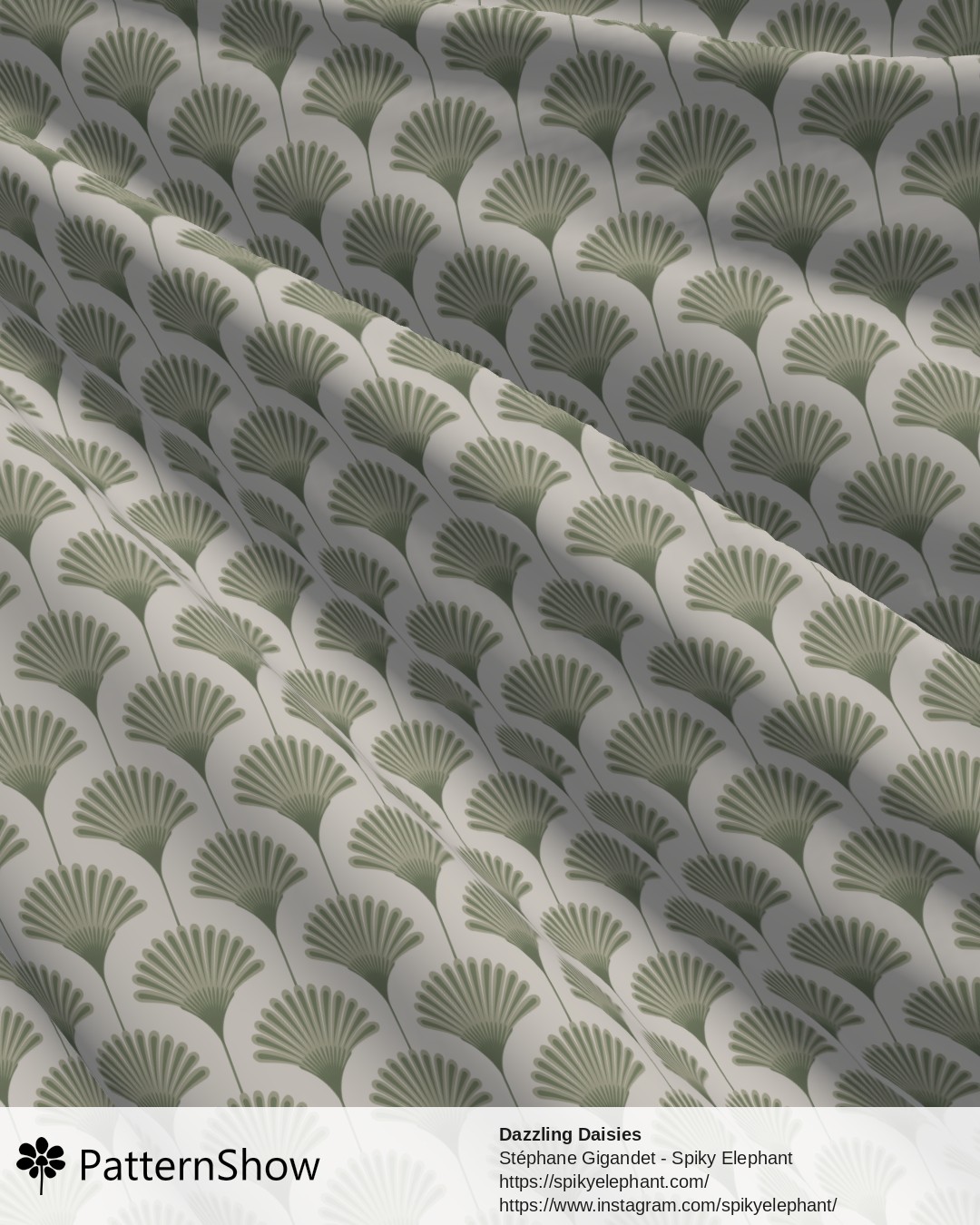 Dazzling Daisies - Garden Sage Green